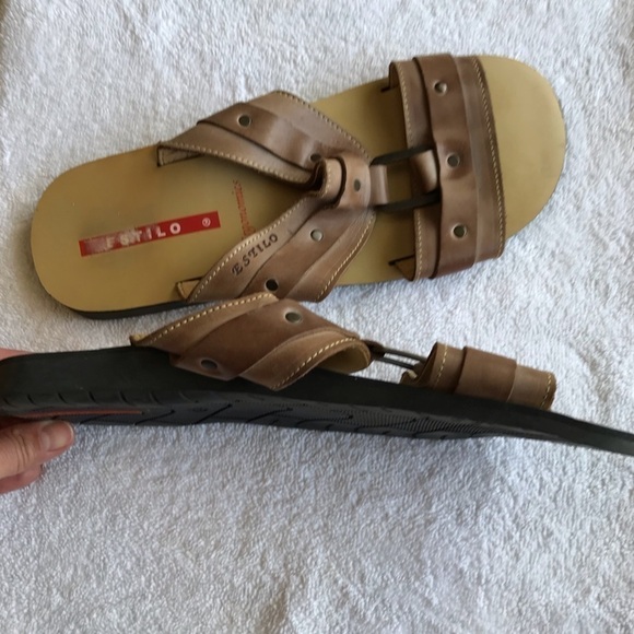 Estelio mens ergonomic sliders slip on sandals. Size 42? - Picture 2 of 8